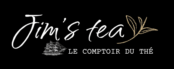 enseigne jim's tea noir et blanc